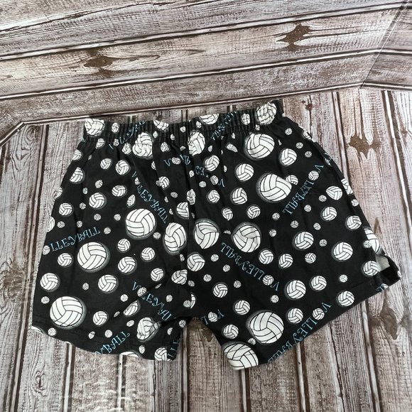 SOFFE Women's Juniors Small Athletic Volleyball Print Shorts Black White - Picture 2 of 3